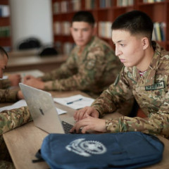 Ұлттық ұлан сарбазы әскери мультфильм жасап шықты