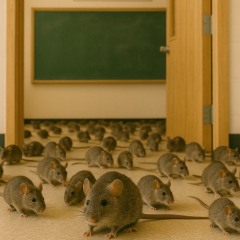 Атырау мектептерін тышқан басып кетті