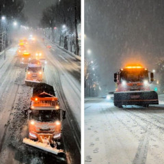 Алматыда бір түнде жарты айдың нормасындай қар жауды